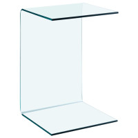 Produktbild för Sidobord 40x40x60 cm härdat glas