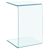 Produktbild för Sidobord 40x40x60 cm härdat glas