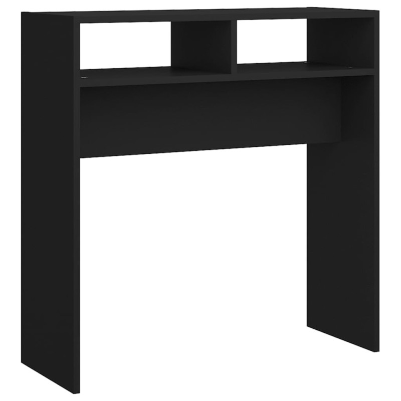 Produktbild för Konsolbord svart 78x30x80 cm konstruerat trä