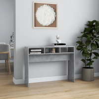 Produktbild för Konsolbord betonggrå 105x30x80 cm konstruerat trä