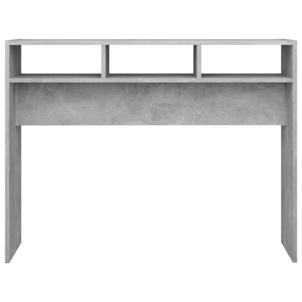 Produktbild för Konsolbord betonggrå 105x30x80 cm konstruerat trä