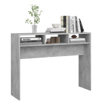 Produktbild för Konsolbord betonggrå 105x30x80 cm konstruerat trä