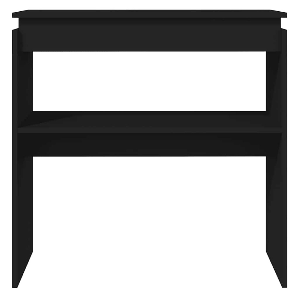 Produktbild för Sidobord svart 80x30x80 cm konstruerat trä