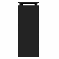 Produktbild för Sidobord svart 80x30x80 cm konstruerat trä