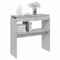 Produktbild för Sidobord betonggrå 80x30x80 cm konstruerat trä