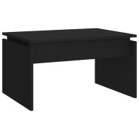 Produktbild för Soffbord svart 68x50x38 cm konstruerat trä