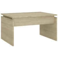 Produktbild för Soffbord sonoma-ek 68x50x38 cm konstruerat trä