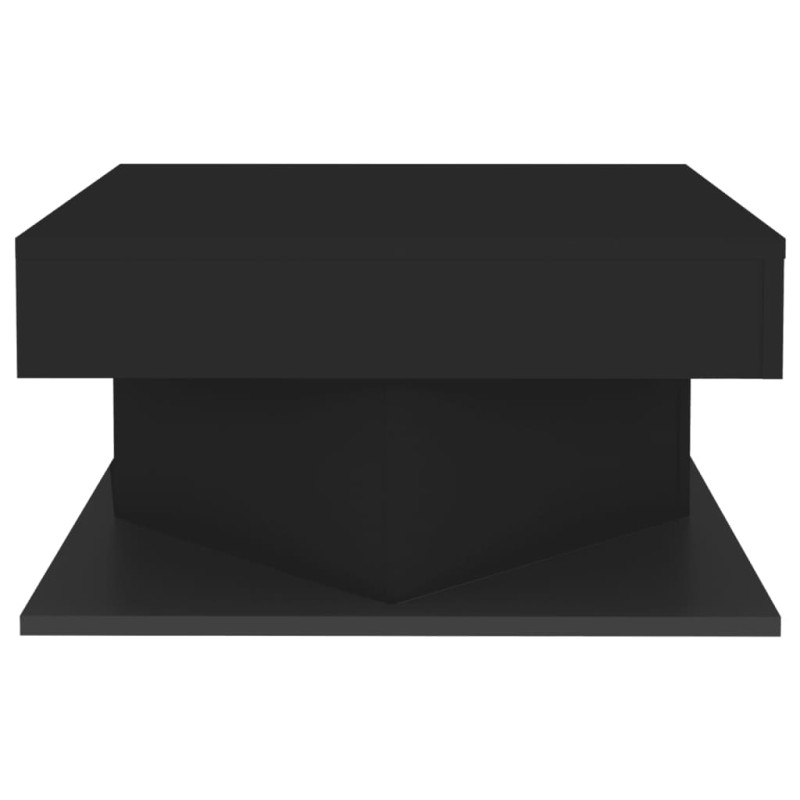 Produktbild för Soffbord svart 57x57x30 cm spånskiva