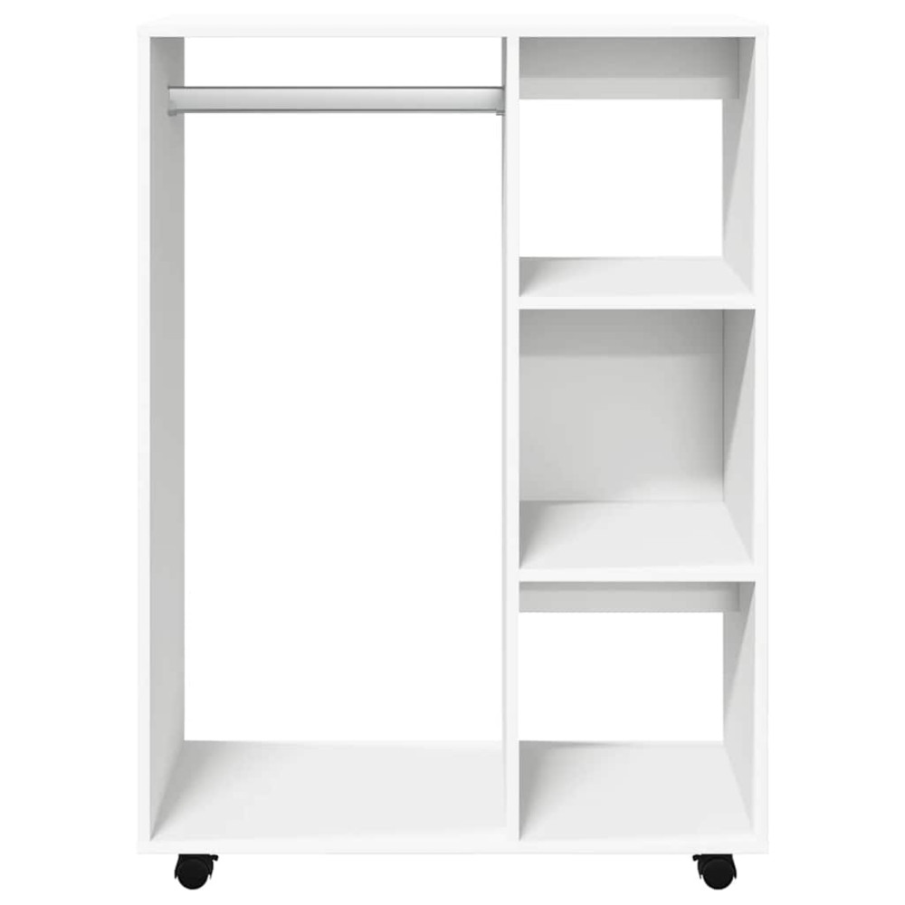 Produktbild för Klädhängare vit 80x40x110 cm konstruerat trä