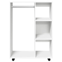 Produktbild för Klädhängare vit 80x40x110 cm konstruerat trä