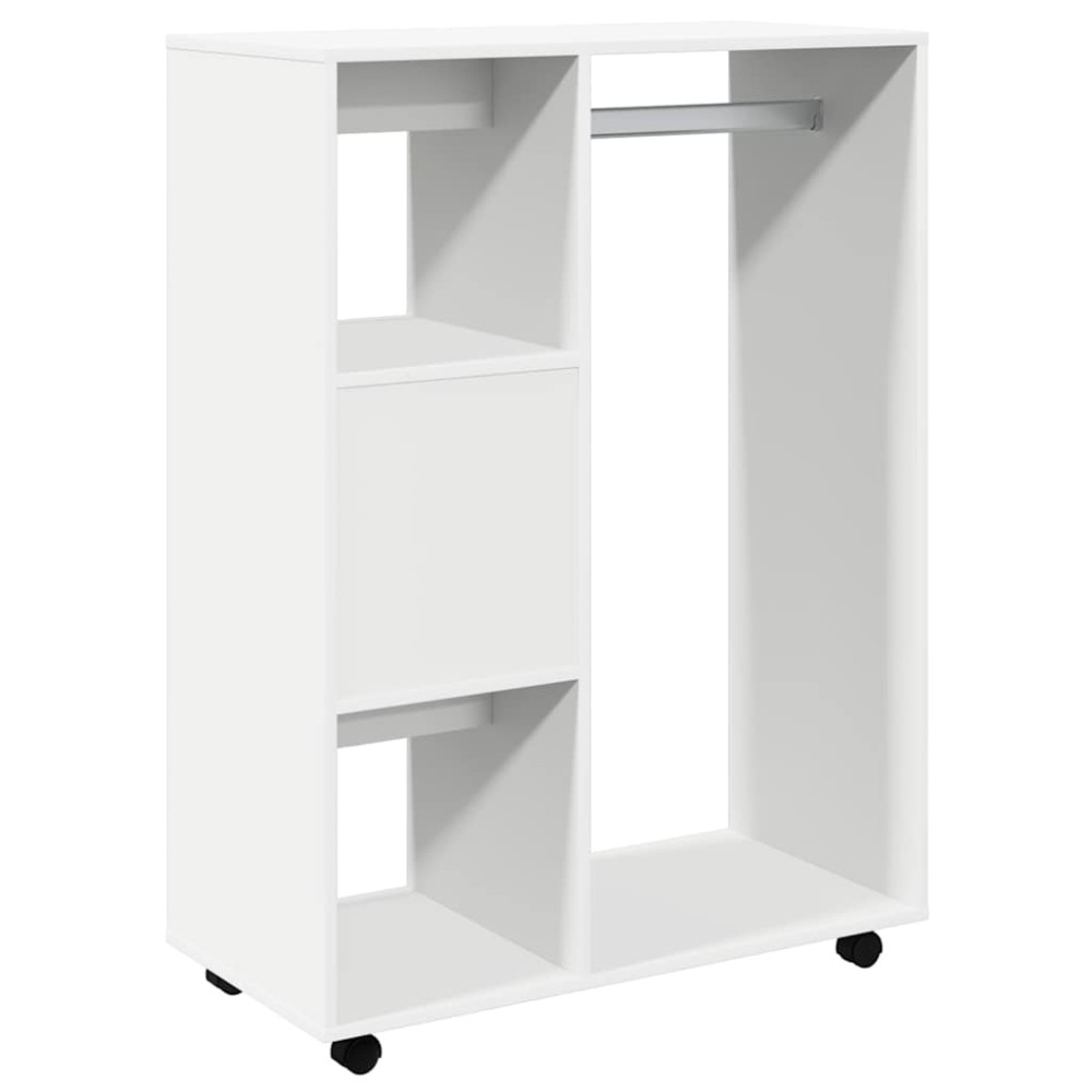 Produktbild för Klädhängare vit 80x40x110 cm konstruerat trä