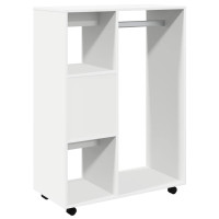 Produktbild för Klädhängare vit 80x40x110 cm konstruerat trä