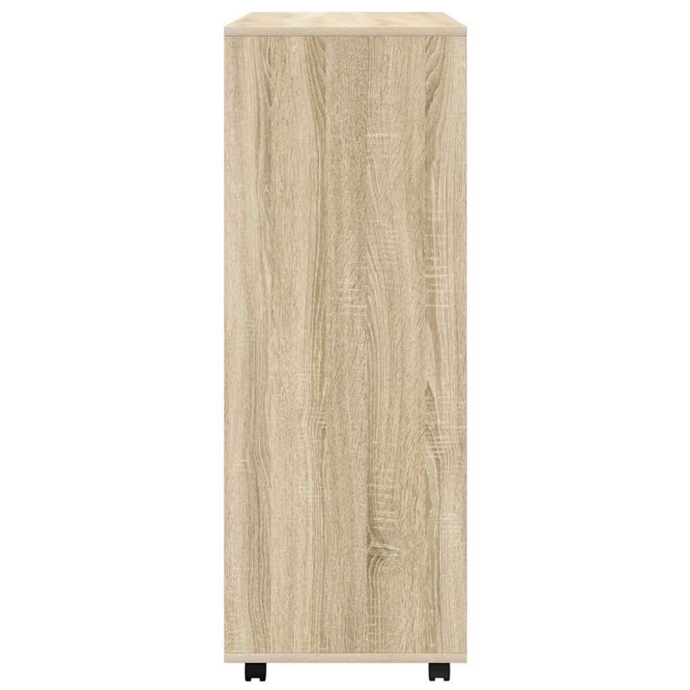 Produktbild för Garderob sonoma-ek 80x40x110 cm konstruerat trä