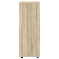 Produktbild för Garderob sonoma-ek 80x40x110 cm konstruerat trä