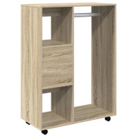 Produktbild för Garderob sonoma-ek 80x40x110 cm konstruerat trä