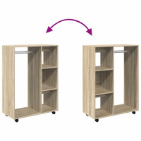 Produktbild för Garderob sonoma-ek 80x40x110 cm konstruerat trä