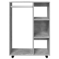 Produktbild för Garderob betonggrå 80x40x110 cm konstruerat trä