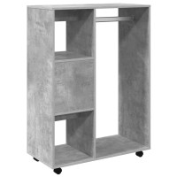 Produktbild för Garderob betonggrå 80x40x110 cm konstruerat trä