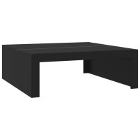 Produktbild för Soffbord svart 100x100x35 cm konstruerat trä