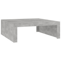 Produktbild för Soffbord betonggrå 100x100x35 cm konstruerat trä