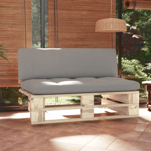 vidaXL Mittensektion till pallsoffa impregnerad furu