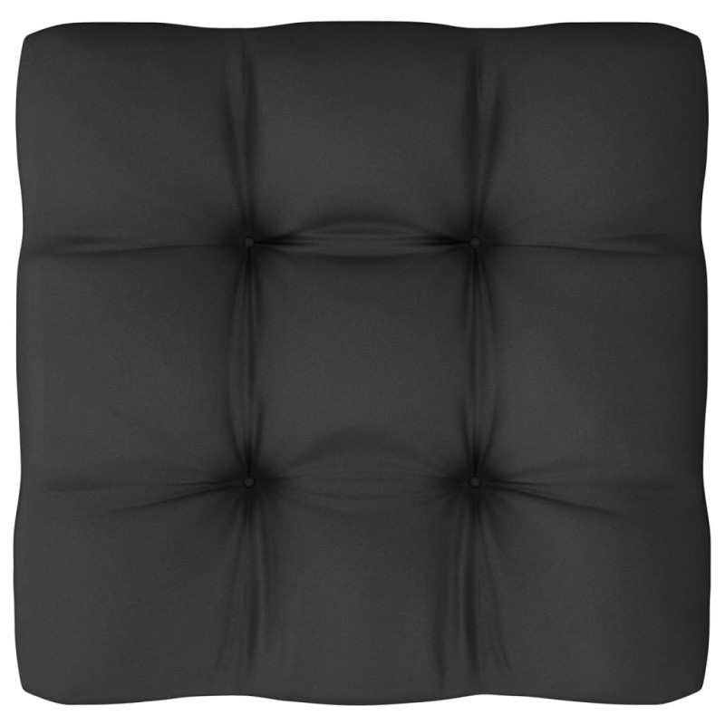 Produktbild för Loungegrupp med dynor 10 delar grå massiv furu