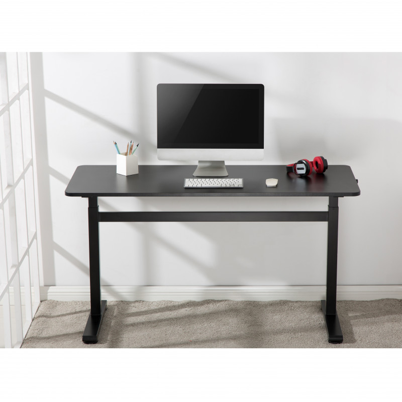 Produktbild för Höj-/sänkbart skrivbord Manuellt 140x60cm Sv