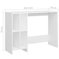 Produktbild för Datorbord 102,5x35x75 cm konstruerat trä