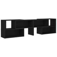 Miniatyr av produktbild för TV-bänk svart 149x30x52 cm spånskiva