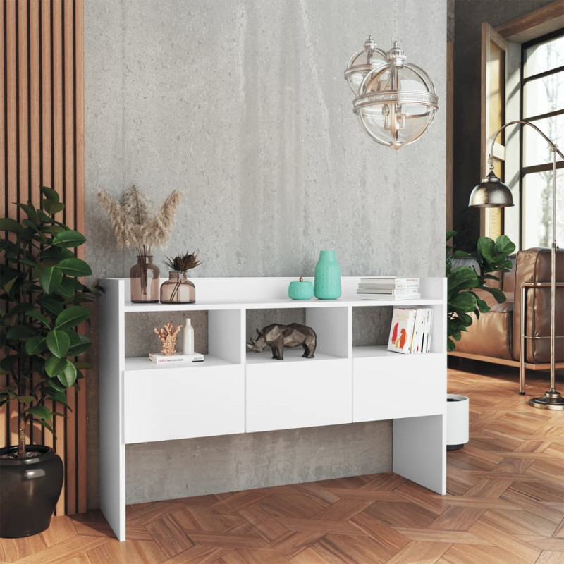 Produktbild för Skänk vit 105x30x70 cm konstruerat trä