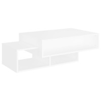 Miniatyr av produktbild för Soffbord vit 105x55x32 cm konstruerat trä
