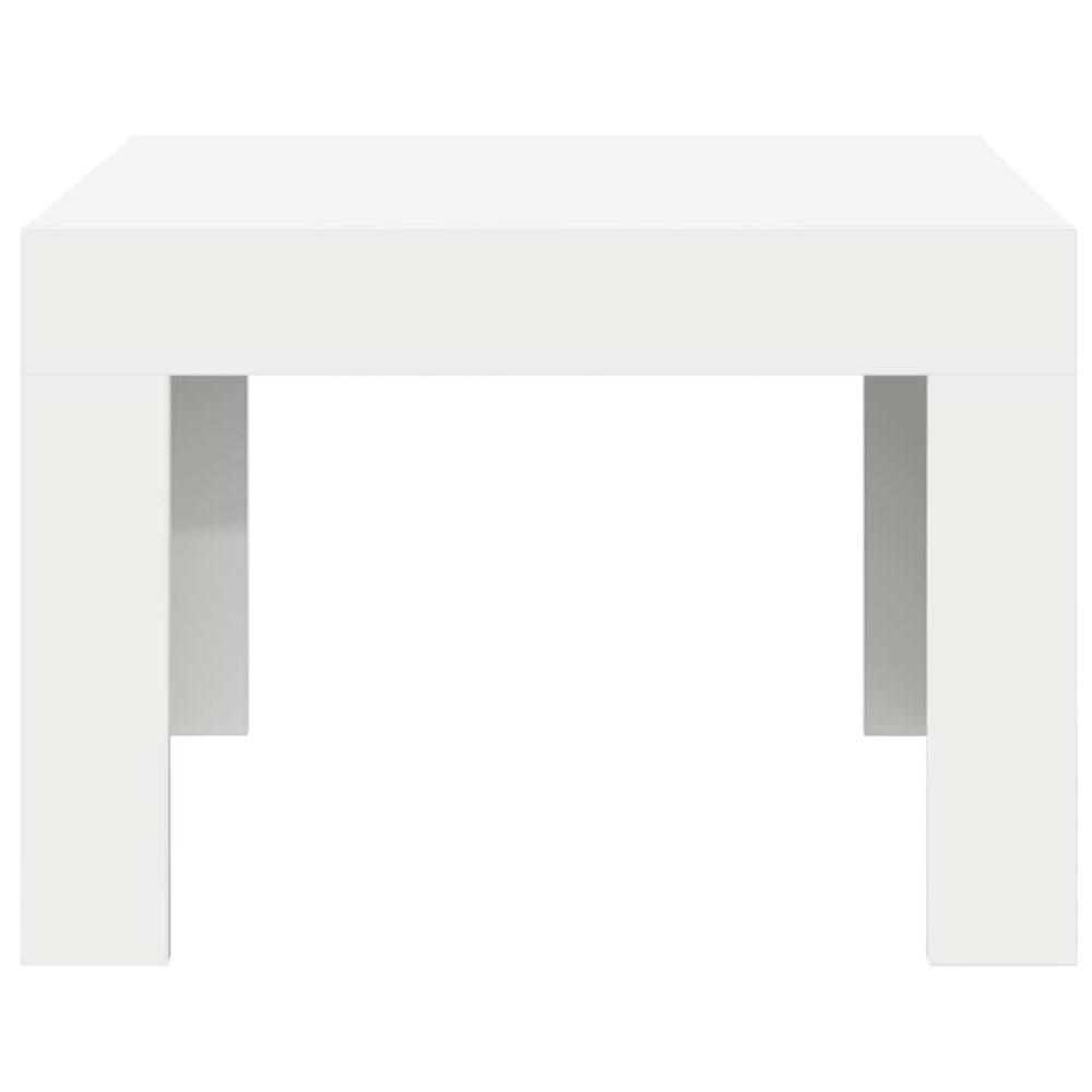 Produktbild för Soffbord vit 50x50x35 cm konstruerat trä