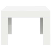Produktbild för Soffbord vit 50x50x35 cm konstruerat trä