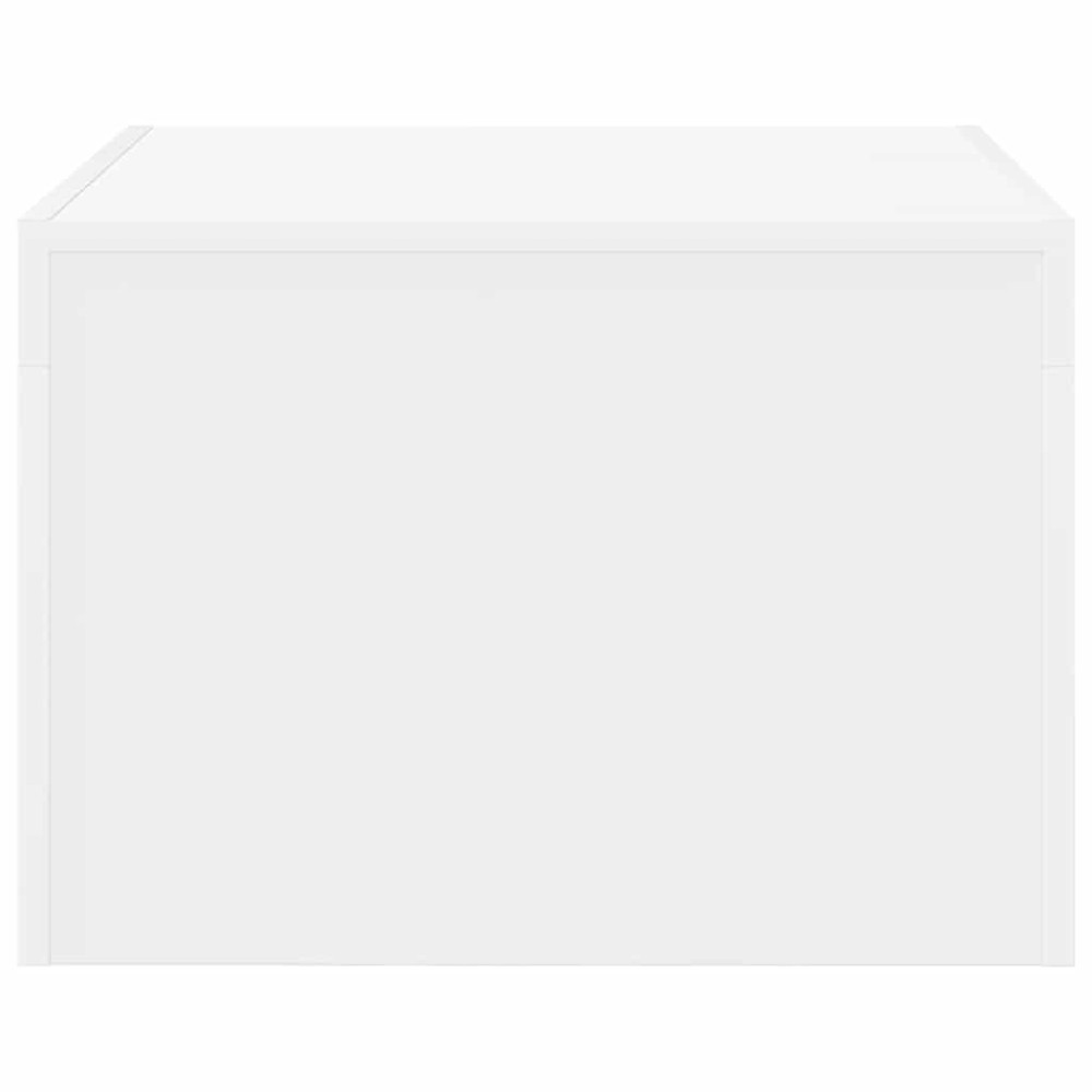 Produktbild för Soffbord vit 50x50x35 cm konstruerat trä