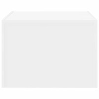 Produktbild för Soffbord vit 50x50x35 cm konstruerat trä