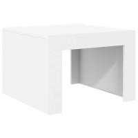 Produktbild för Soffbord vit 50x50x35 cm konstruerat trä