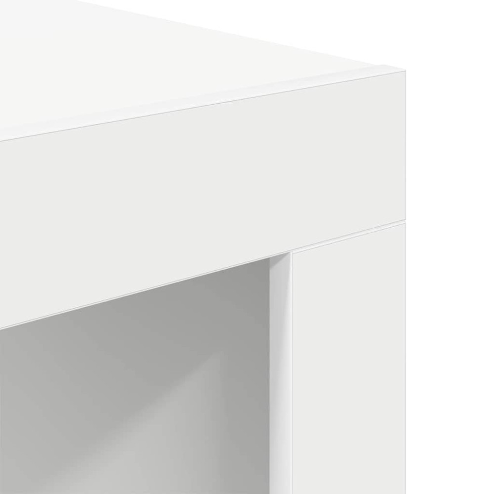 Produktbild för Soffbord vit 50x50x35 cm konstruerat trä