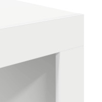 Produktbild för Soffbord vit 50x50x35 cm konstruerat trä