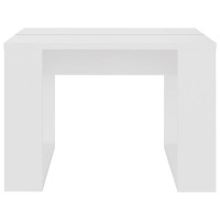 Produktbild för Sidobord vit 50x50x35 cm konstruerat trä