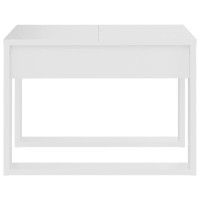 Produktbild för Sidobord vit 50x50x35 cm konstruerat trä