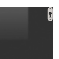 Produktbild för Vägghyllor 2 st svart högglans 40x11,5x18 cm