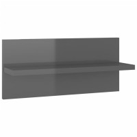 Miniatyr av produktbild för Vägghyllor 4 st grå högglans 40x11,5x18 cm