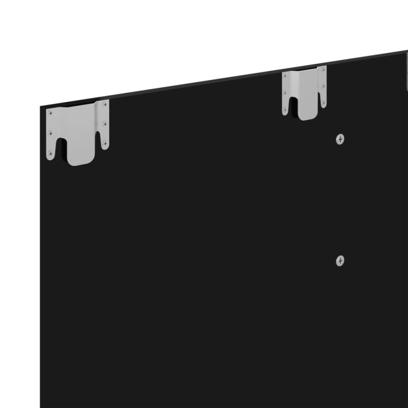 Produktbild för Väggmonterat tv-skåp svart högglans 102x23,5x90 cm spånskiva