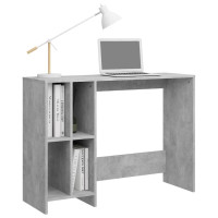 Produktbild för Datorbord betonggrå 102,5x35x75 cm konstruerat trä