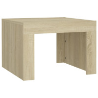 Produktbild för Soffbord sonoma-ek 50x50x35 cm konstruerat trä