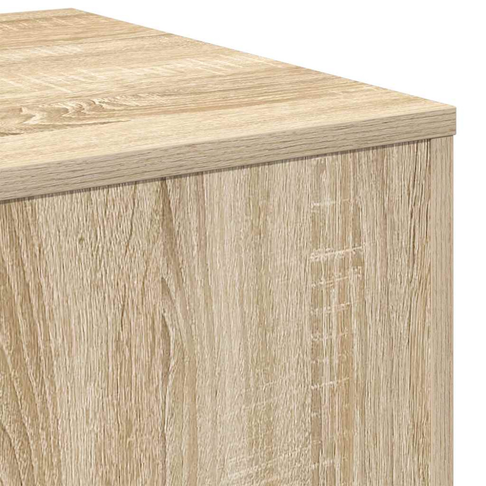 Produktbild för Sidobord 3 st sonoma-ek spånskiva