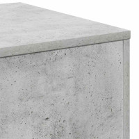 Produktbild för Sidobord 3 st betonggrå konstruerat trä