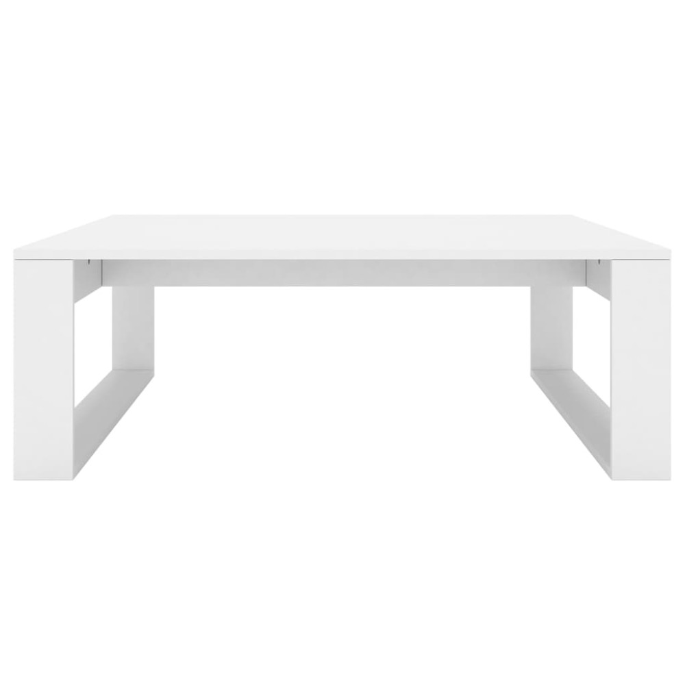 Produktbild för Soffbord vit 100x100x35 cm konstruerat trä