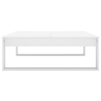 Produktbild för Soffbord vit 100x100x35 cm konstruerat trä