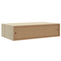 Produktbild för Vägglådor ek och vit 2 st 40x23,5x10 cm MDF